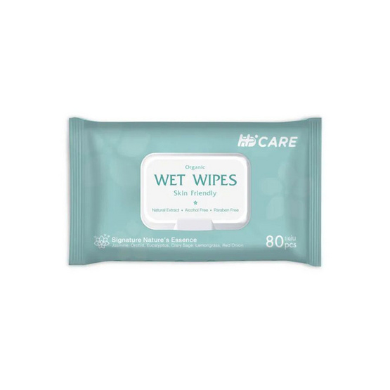 Hi-Care ทิชชู่เปียก แผ่นเช็ดทำความสะอาดผิวกาย Clean&Care บรรจุ 80 แผ่น (แพ็กคู่)