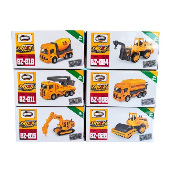 Onelink Toy รถเหล็กกล่อง1:64 (แพ็ก 6 ชิ้น)