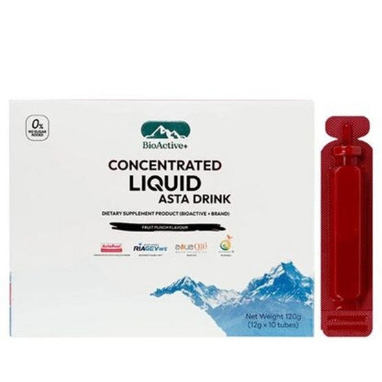Bio Active+ คอนเซินเทรทิด ลิควิด แอสต้า ดริ้ง บรรจุ 10 หลอด