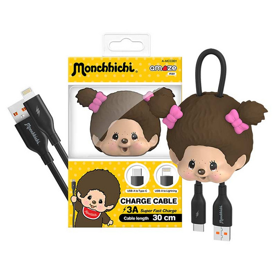 Amaze One Monchhichi สายชาร์จ Type C & L รุ่น A-MCC001
 G
