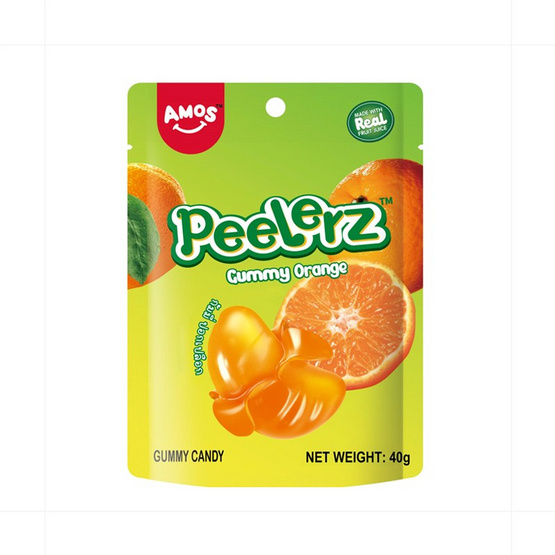 เอมอสกัมมี่ พีลเลอซ์ออเร้นจ์ 40 กรัม (แพ็ก 8 ชิ้น)