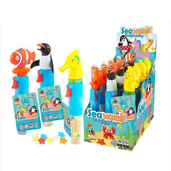 ทอยส์คาสเซิล ลูกอมผลไม้รวมซีเวิลด์ คละแบบ 12 กรัม (แพ็ก 12 ชิ้น)