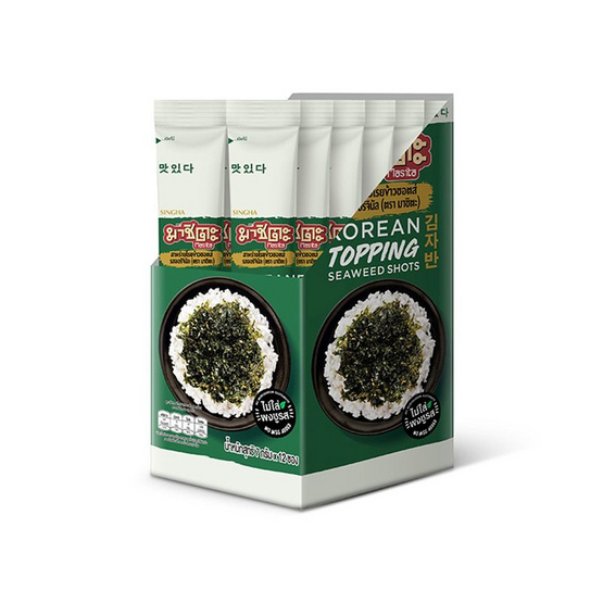 มาชิตะ สาหร่ายโรยข้าวชอตส์ รสออริจินัล 7 กรัม (แพ็ก 12 ชิ้น)
