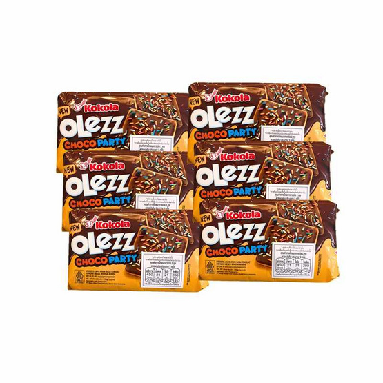 โคโคล่า โอเลซ แครกเกอร์เคลือบรสช็อกโกแลต 100 กรัม (แพ็ก 6 ชิ้น)