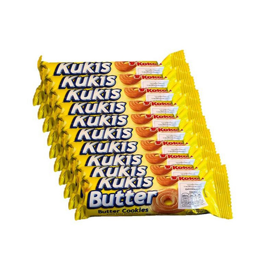 โคโคล่า คูกิส คุกกี้กลิ่นเนย 60 กรัม (แพ็ก 10 ชิ้น)