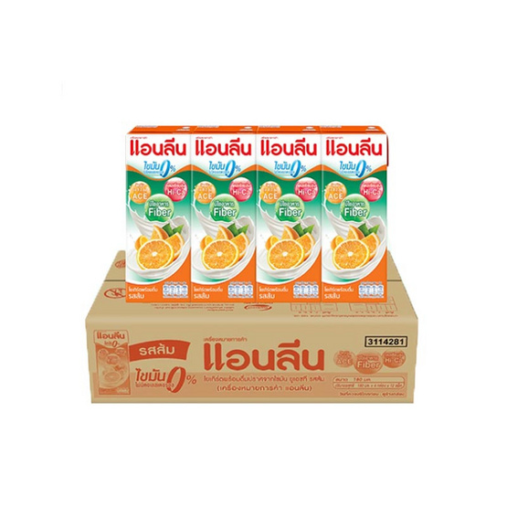 แอนลีน นมเปรี้ยว รสส้ม 180 มล. (ยกลัง 48 กล่อง)
