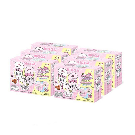 บิ๊กก้า ข้าวโพดอบกรอบรสช็อกโกแลตพร้อมกระเป๋าเหรียญเอสเธอร์บันนี่ คละลาย 6 กรัม (แพ็ก6ชิ้น)