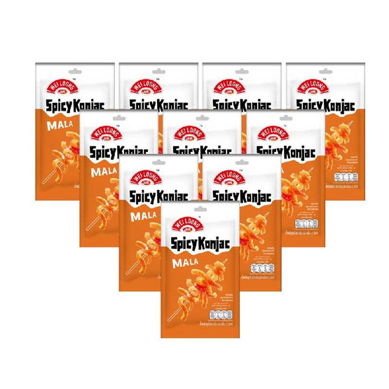 เว่ยหลง บุกแซ่บปรุงรสหม่าล่า 80 กรัม (แพ็ก 10 ชิ้น)