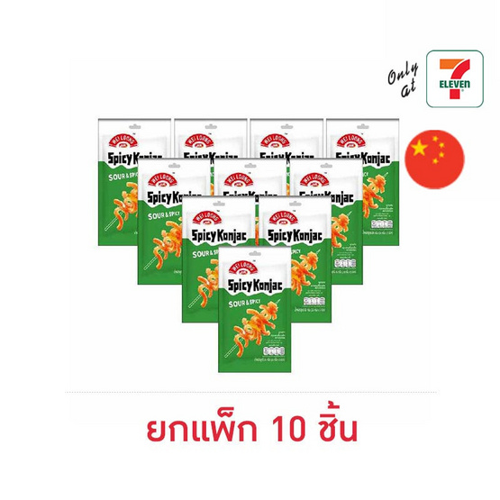 เว่ยหลง บุกแซ่บปรุงรสเปรี้ยวเผ็ด 80 กรัม (แพ็ก 10 ชิ้น)