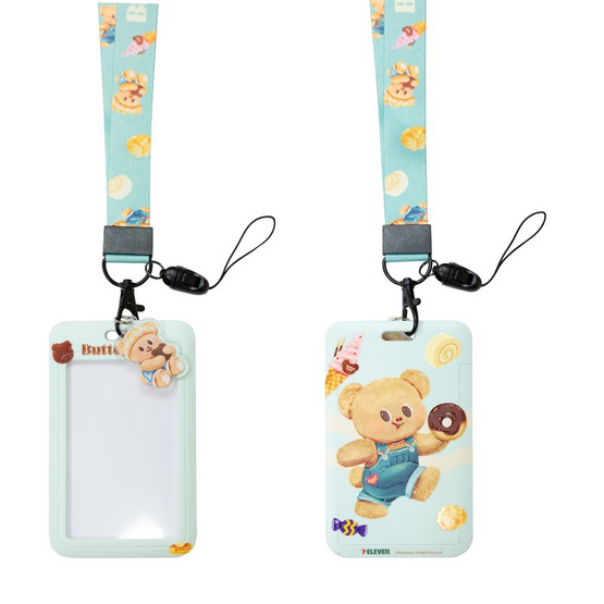 Set D ที่ใส่บัตรลายโดนัท และ มินิสแตนดี้น้องเนยดอกไม้