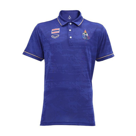 GRAND SPORT เสื้อคอปกแบบ ซีเกมส์ 2025 สีน้ำเงิน รุ่น 012010