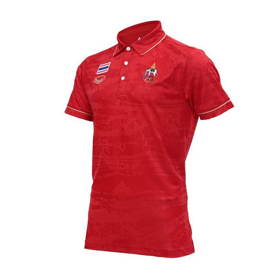 GRAND SPORT เสื้อคอปกแบบ ซีเกมส์ 2025 สีแดง รุ่น 012010
