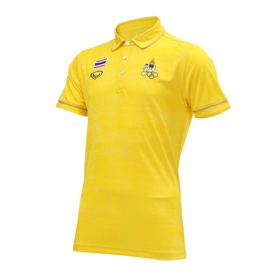 GRAND SPORT เสื้อคอปกแบบ ซีเกมส์ 2025 สีเหลือง รุ่น 012010