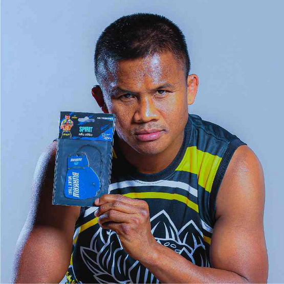 บัวขาว แผ่นหอมปรับอากาศ กลิ่นสปีริต สีน้ำเงิน