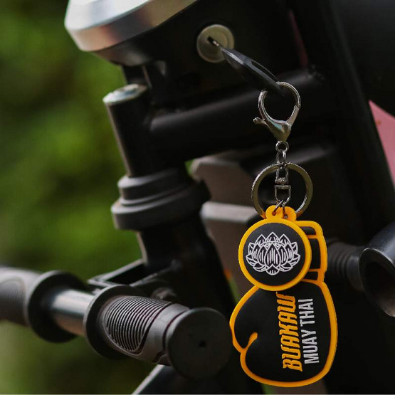 บัวขาว พวงกุญแจยางนวมชกมวย (คละแบบ) สีดำ