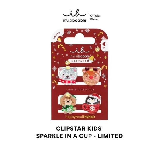 INVISIBOBBLE CLIPSTAR KIDS Cozy Snowy Friends 4pc