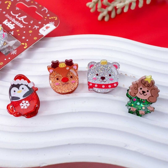 INVISIBOBBLE CLIPSTAR KIDS Cozy Snowy Friends 4pc