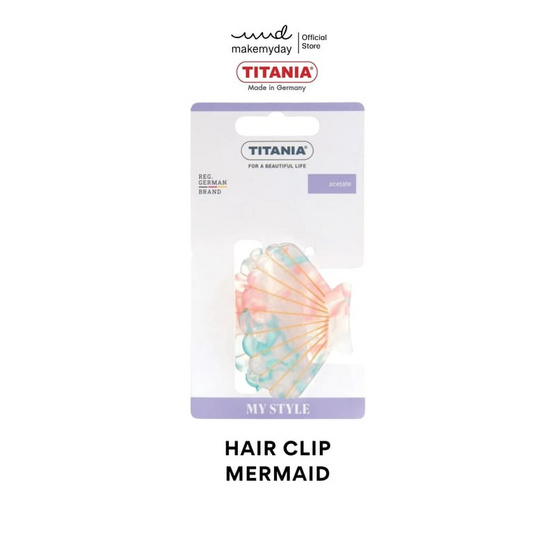 TITANIA Hair Clip กิ๊บหนีบผม เปลือกหอย สี Mermaid