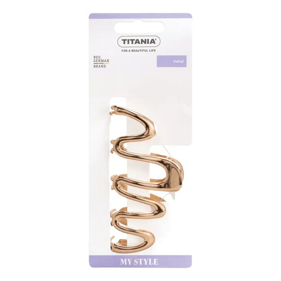 TITANIA Hair Clip กิ๊บหนีบ สีทอง Shine Wave