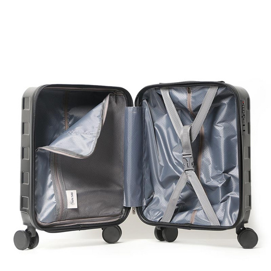 SUN SIRI กระเป๋าเดินทาง ABS ขนาด 16 นิ้ว 4 ล้อคู่ รุ่น SquareD 8233