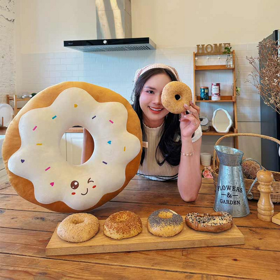 OPORTOYS หมอนตุ๊กตาโดนัท Donut 45ซม. (17นิ้ว)