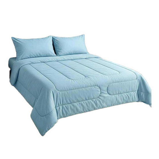 CHARM ชุดเครื่องนอน รุ่น Classic ผ้าซาติน สี Sky Blue