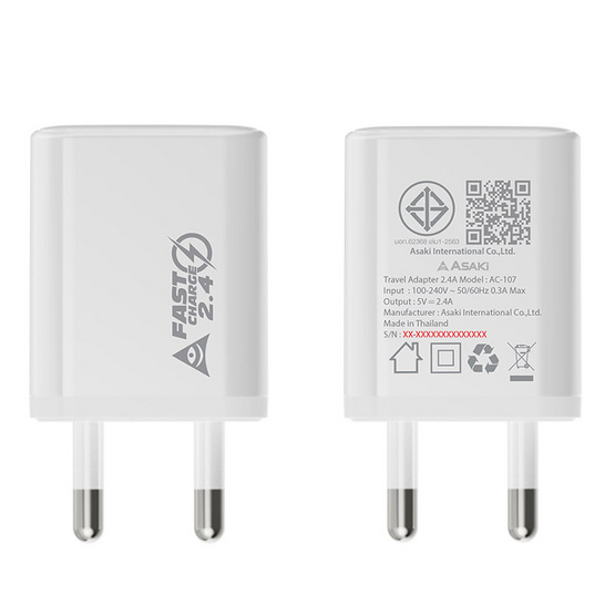 Asaki Charger Set 6in1 รุ่น A-2772
