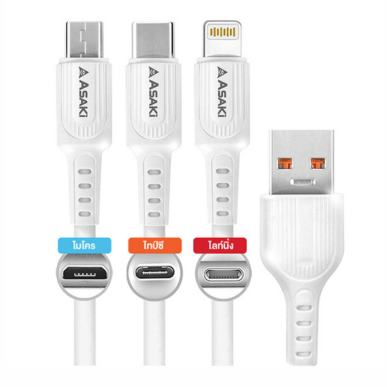 Asaki Charger Set 6in1 รุ่น A-2772