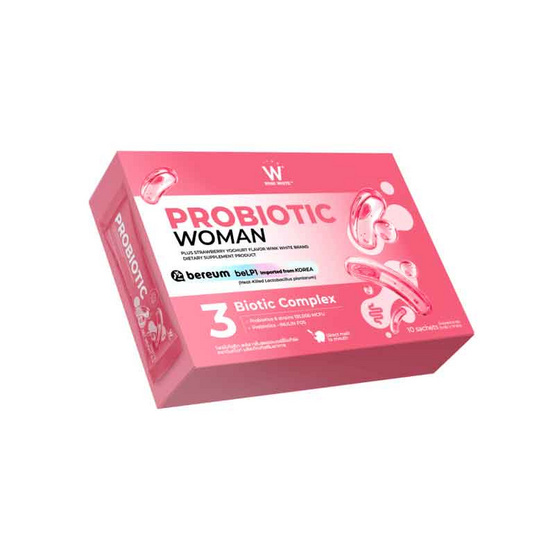 (วิงค์ไวท์) โพรไบโอติก พลัส กลิ่นสตรอเบอร์รี่โยเกิร์ต