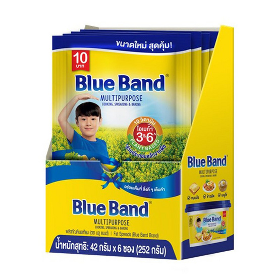 บลูแบนด์ มาการีนรสออริจินอล 42 กรัม (แพ็ก 6 ชิ้น)