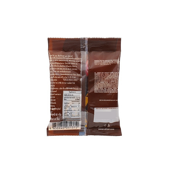 บอนโอบอน ช็อกโกแลตมูส 60 กรัม (กล่อง 12 ชิ้น)