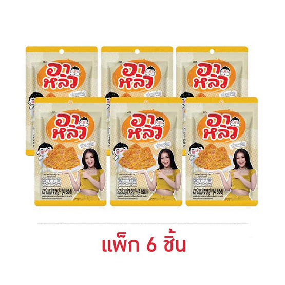 อาหลิว บุกแผ่นปรุงรสซอสงาขาว กลิ่นกระเทียม 72 กรัม (แพ็ก 6 ชิ้น)