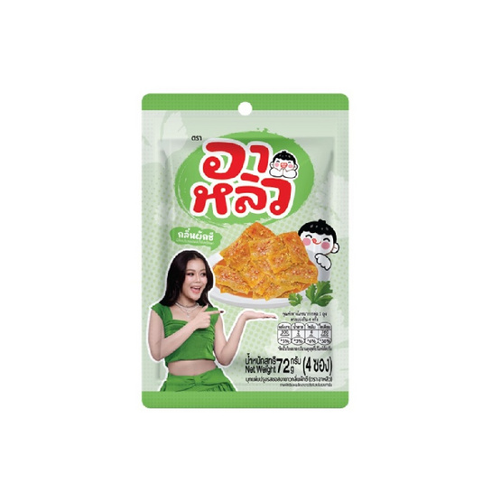 อาหลิว บุกแผ่นปรุงรสซอสงาขาว กลิ่นผักชี 72 กรัม (แพ็ก 6 ชิ้น)
