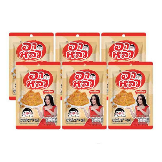 อาหลิว บุกแผ่นปรุงรสซอสงาขาว รสออริจินอล 72 กรัม (แพ็ก 6 ชิ้น)