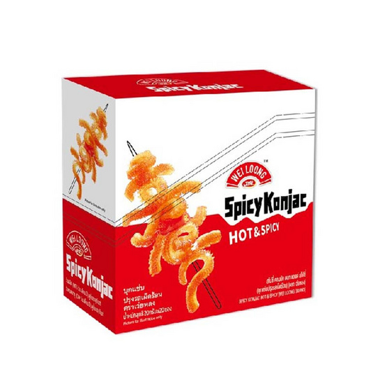 เว่ยหลง บุกแซ่บปรุงรสเผ็ดร้อน 20 กรัม (แพ็ก 20 ชิ้น)