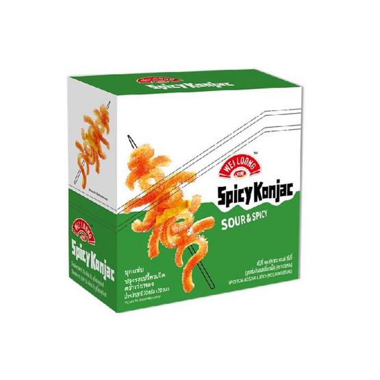 เว่ยหลง บุกแซ่บปรุงรสเปรี้ยวเผ็ด 20 กรัม (แพ็ก 20 ชิ้น)