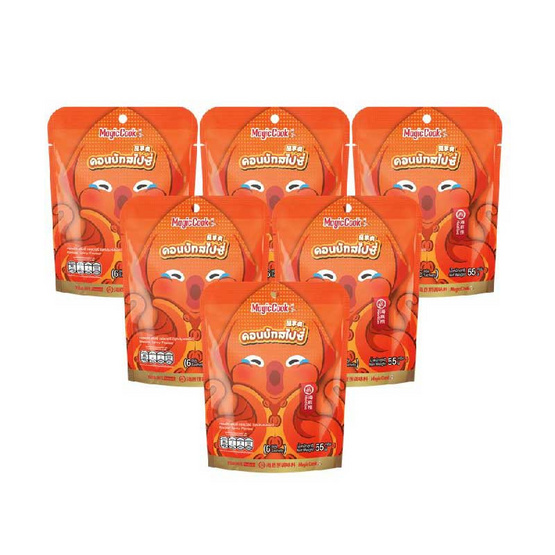 เมจิกคุก บุกปรุงรสเผ็ด 55 กรัม (แพ็ก 6 ชิ้น)