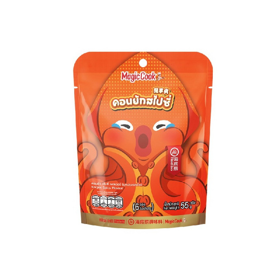 เมจิกคุก บุกปรุงรสเผ็ด 55 กรัม (แพ็ก 6 ชิ้น)