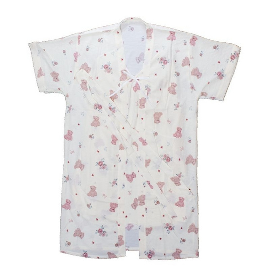 Bra Studio Setชุดนอนกระโปรงพร้อมเสื้อคลุม ลายน้องหมีวินเทจ