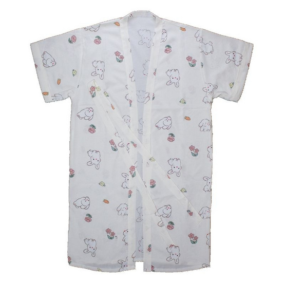 Bra Studio Setชุดนอนกระโปรงพร้อมเสื้อคลุม ลายน้องกระต่ายดอกไม้