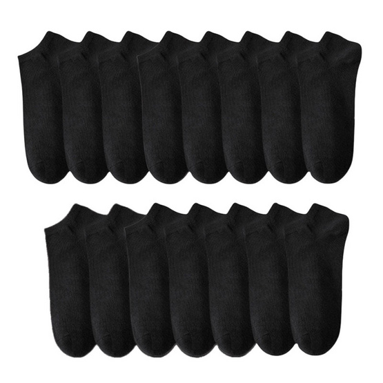 CC SOCK ถุงเท้าสีดำข้อสั้น (แพ็ก 15 คู่)