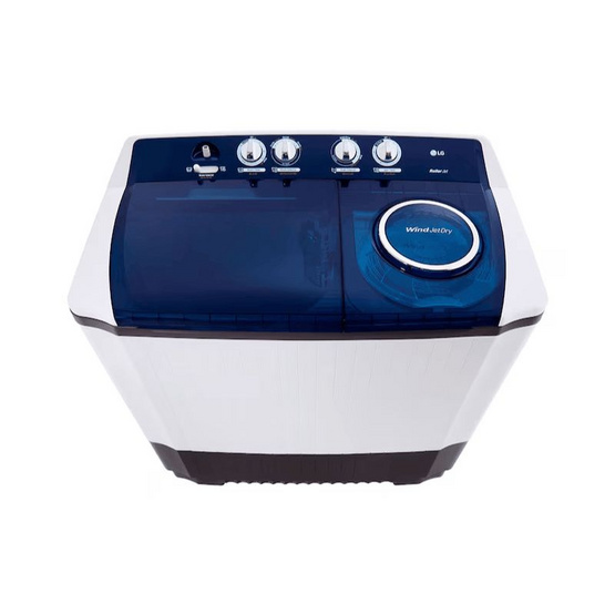 LG เครื่องซักผ้า 2 ถัง 12 กิโลกรัม รุ่น TT12WARG ขาว