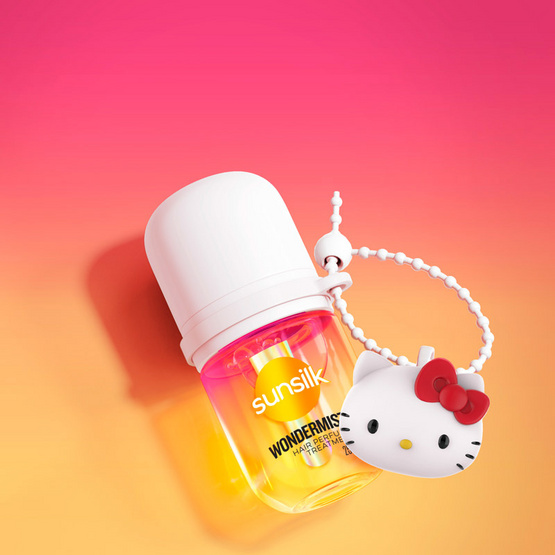 ซันซิลxฮัลโหลคิตตี้ แฮร์ มิสท์ โกลเด้น เกลซ 25 มล. + พวงกุญแจฮัลโหลคิตตี้ (คละลาย) 1 กล่อง