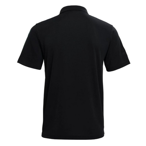 GRAND SPORT เสื้อคอปกสีล้วน สีดำ รุ้น 012112