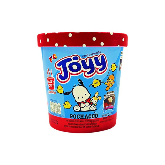 จอยย์ มาร์ชเมลโล่ถ้วยร้อนโปเชโกะ 80 กรัม (แพ็ก 3 ชิ้น)