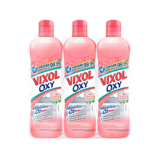 วิกซอล ออกซี่ สีพีช กลิ่นซันนี่ เฟรช 700 มล. (แพ็ก 3 ชิ้น)