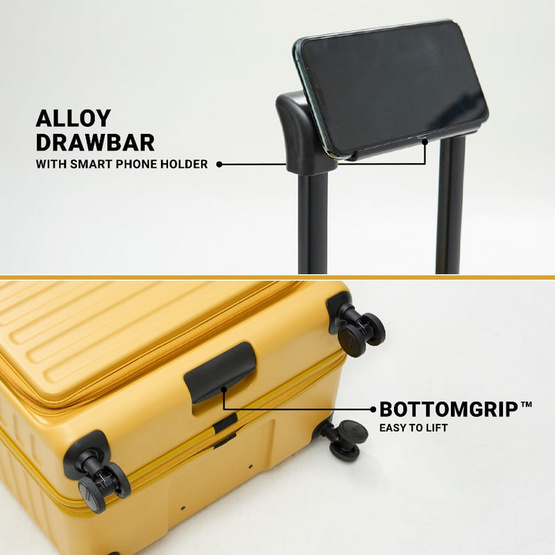 BAGGAGE LUGGAGE กระเป๋าเดินทาง รุ่น WILSON สี YELLOW