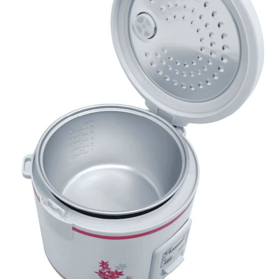 KASHIWA หม้อหุงข้าวอุ่นทิพย์ 1 ลิตร รุ่น RC-110 ขาว-แดง