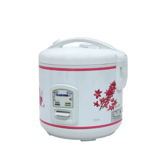 KASHIWA หม้อหุงข้าวอุ่นทิพย์ 1 ลิตร รุ่น RC-110 ขาว-แดง