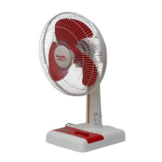 Accord พัดลมตั้งโต๊ะ 12 นิ้ว  ACCORD